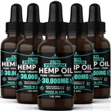 Healthergize Organic Hemp Seed Oil 5-Pack front view