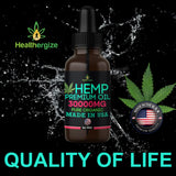 Healthergize Organic Hemp Seed Oil with hemp cream