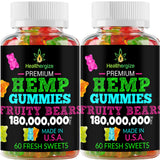 Healthergize Premium Hemp Gummies 2-Pack front view