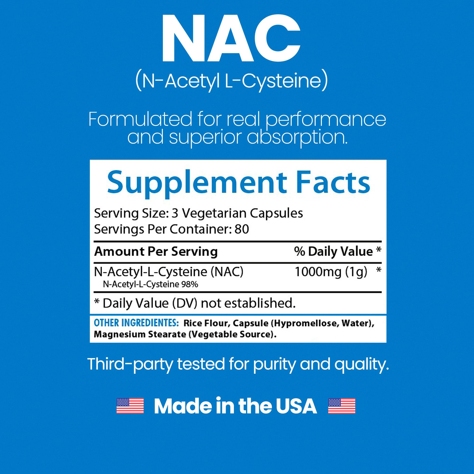 Healthfare Acetyl-L-Carnitine 1000mg capsules on a wooden table