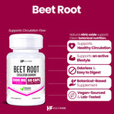 Healthfare Beetroot Capsules 2000mg back view