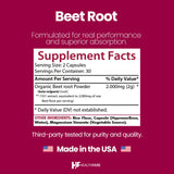 Healthfare Beetroot Capsules 2000mg side view