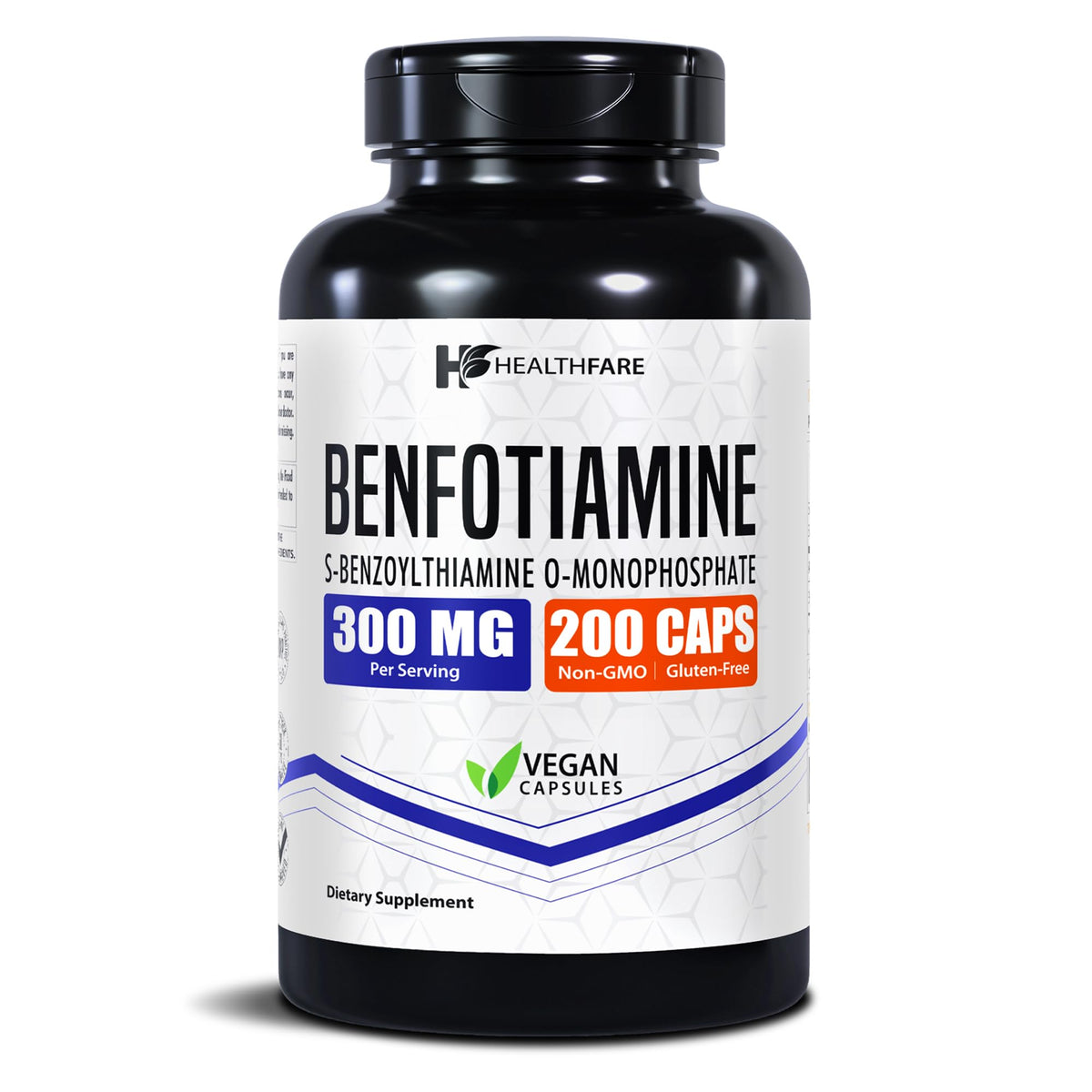 Healthfare Benfotiamine 150mg Vegan Capsules front view