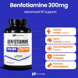 Healthfare Benfotiamine 150mg Vegan Capsules side view