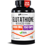 Healthfare L-Glutamine 1000mg vegan capsules front view