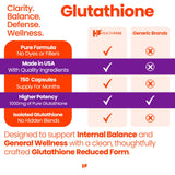 Healthfare L-Glutamine 1000mg vegan capsules with measuring spoon