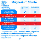 Healthfare Magnesium Citrate Capsules 500mg ingredients list