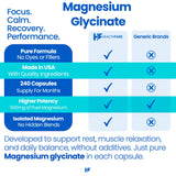 Healthfare Magnesium Glycinate 500mg capsules close-up of ingredients