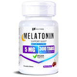 Healthfare Melatonin 5mg Fast Dissolve Tablets 300 Count front view
