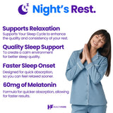 Healthfare Melatonin 60mg bottle with capsules displayed