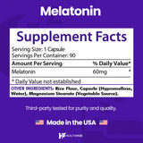 Healthfare Melatonin 60mg vegetarian capsule close-up
