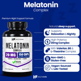 Healthfare Sleep Supplement Capsules side view showing capsule size