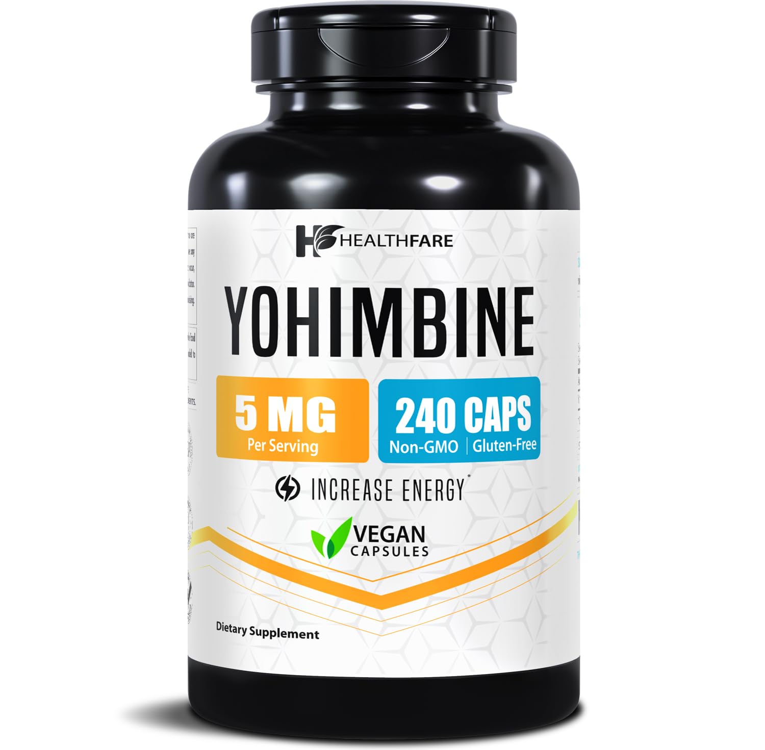 Healthfare Yohimbe 5mg capsules front view