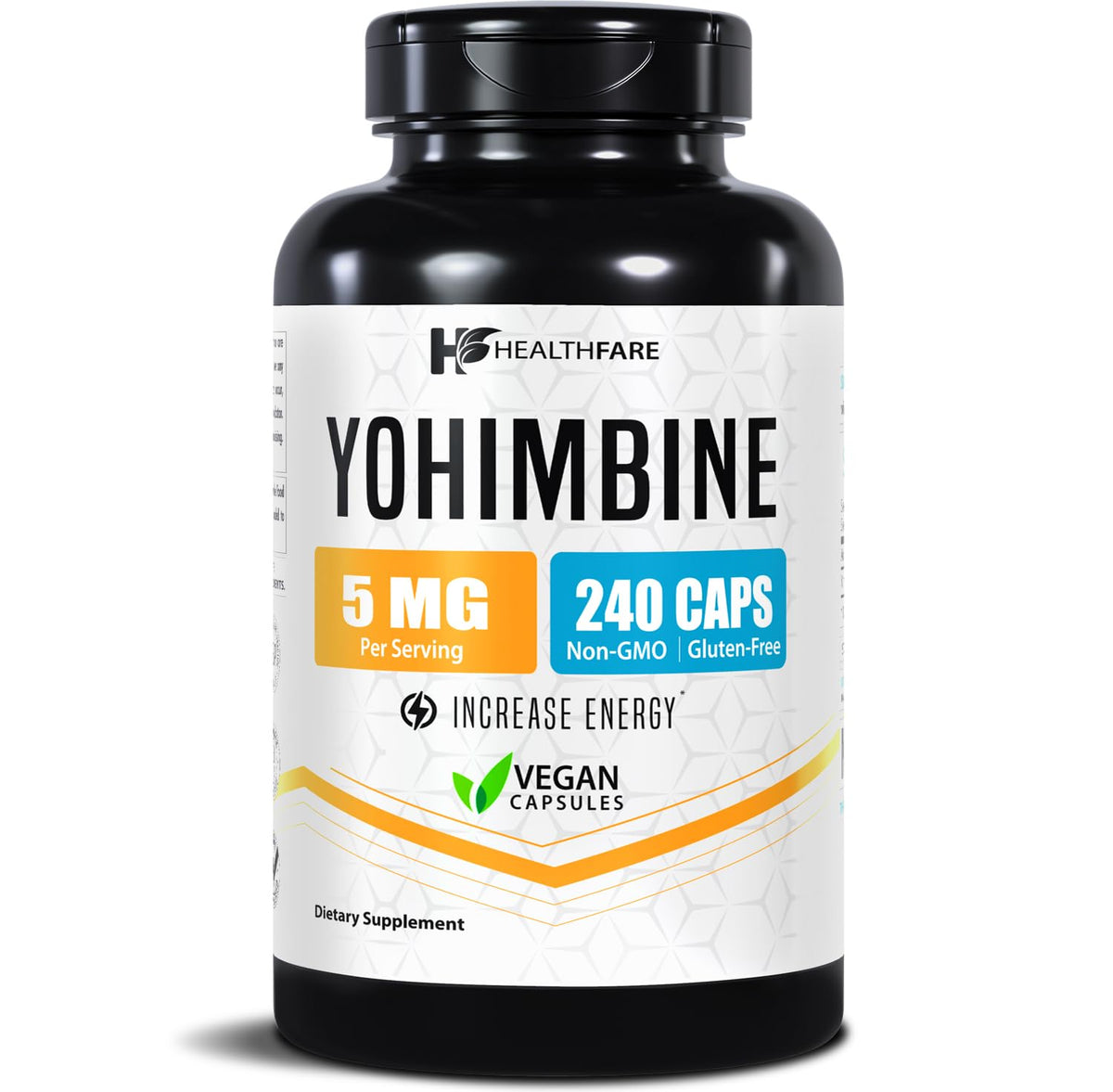 Healthfare Yohimbe 5mg capsules front view
