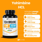 Healthfare Yohimbe capsules bottle side view