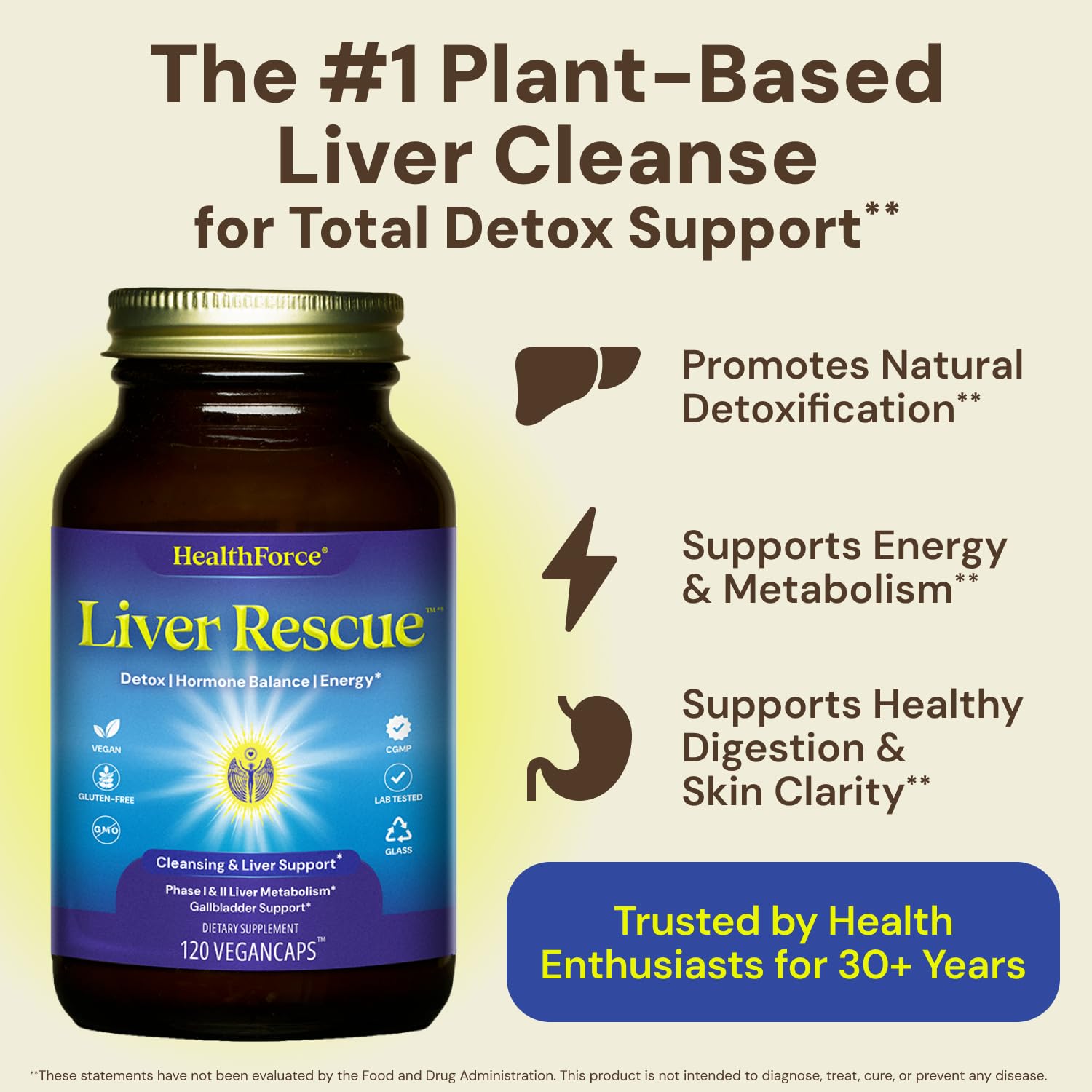 HEALTHFORCE SUPERFOODS Liver Rescue 240g back view