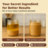 Healthier Comforts Sunflower Lecithin Powder in a salad dressing