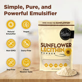 Healthier Comforts Sunflower Lecithin Powder packaging details