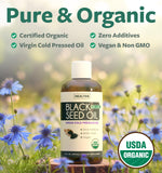 Healths Harmony Black Seed Oil 8oz back view