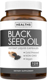 Healths Harmony Black Seed Oil Softgel Capsules 1000mg front view