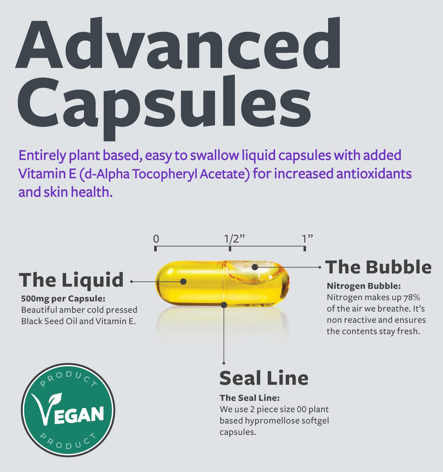 Healths Harmony Black Seed Oil Softgel Capsules with natural ingredients