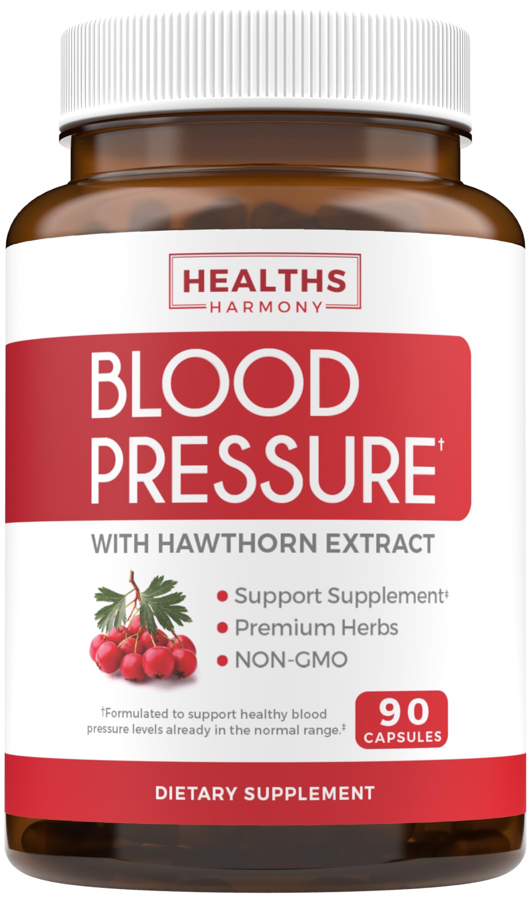 Healths Harmony Blood Pressure Support 90 capsules front view