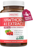 Healths Harmony Hawthorn Berry Extract Capsules bottle front view