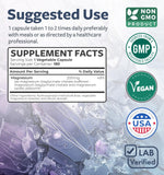 Healths Harmony Magnesium Bisglycinate Chelate capsules on a wooden surface