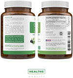 Healths Harmony Olive Leaf Extract capsules in a hand