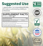 Healths Harmony Olive Leaf Extract capsules on a wooden table