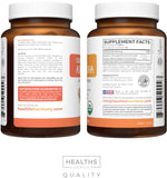 Healths Harmony Organic Ashwagandha Root Powder 1350mg with measuring spoon