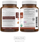 Healths Harmony Organic Ceylon Cinnamon bottle with a measuring spoon