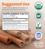 Healths Harmony Organic Ceylon Cinnamon ingredients list