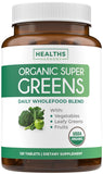 Healths Harmony Organic Super Greens Tablets front view