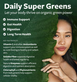 Healths Harmony Organic Super Greens Tablets side view