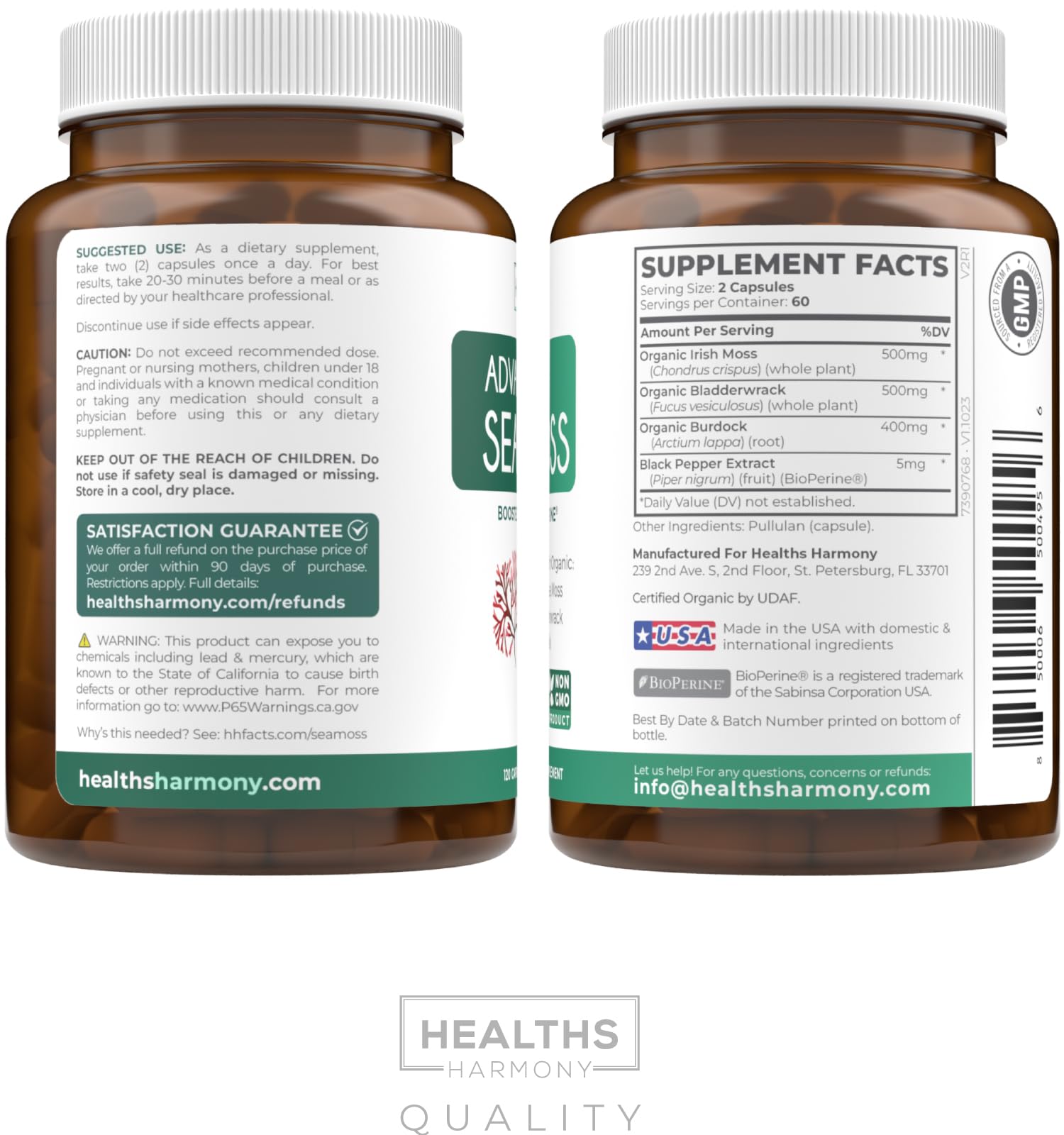 Healths Harmony Sea Moss Supplement in a lifestyle setting