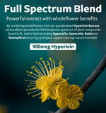 Healths Harmony St. John's Wort capsules in hand