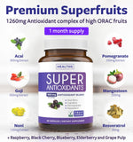 Healths Harmony Super Antioxidants 60 Capsules side view
