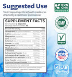 Healths Harmony Thyroid Support Supplement bottle with a measuring spoon