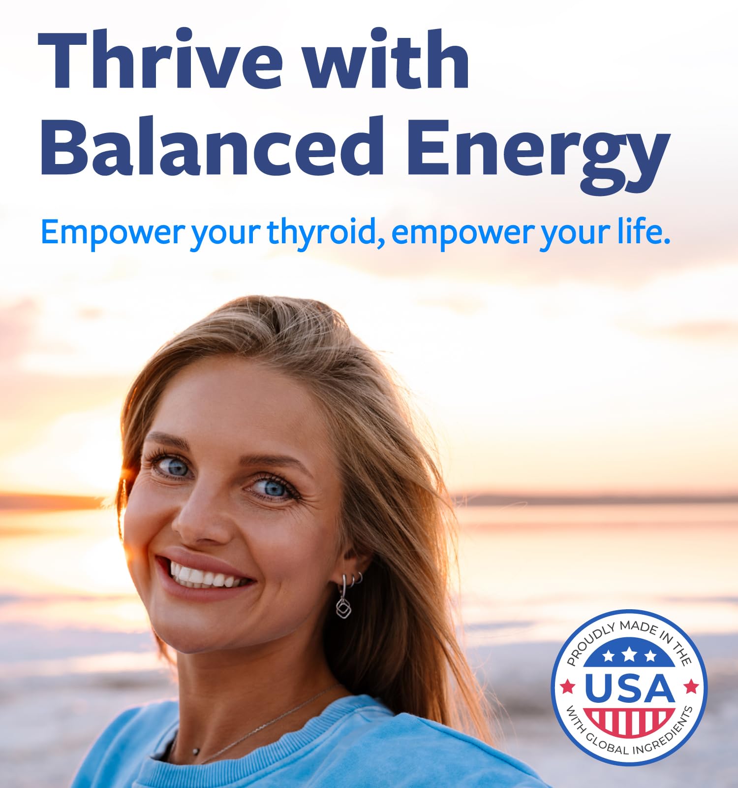 Healths Harmony Thyroid Support Supplement capsules on a table