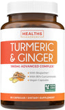 Healths Harmony Turmeric Ginger Capsules front view with packaging