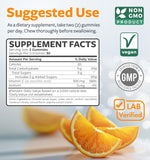 Healths Harmony Vitamin C Gummies 500mg on a wooden table