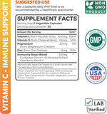 Healths Harmony Vitamin C Supplement 500mg back view with ingredients