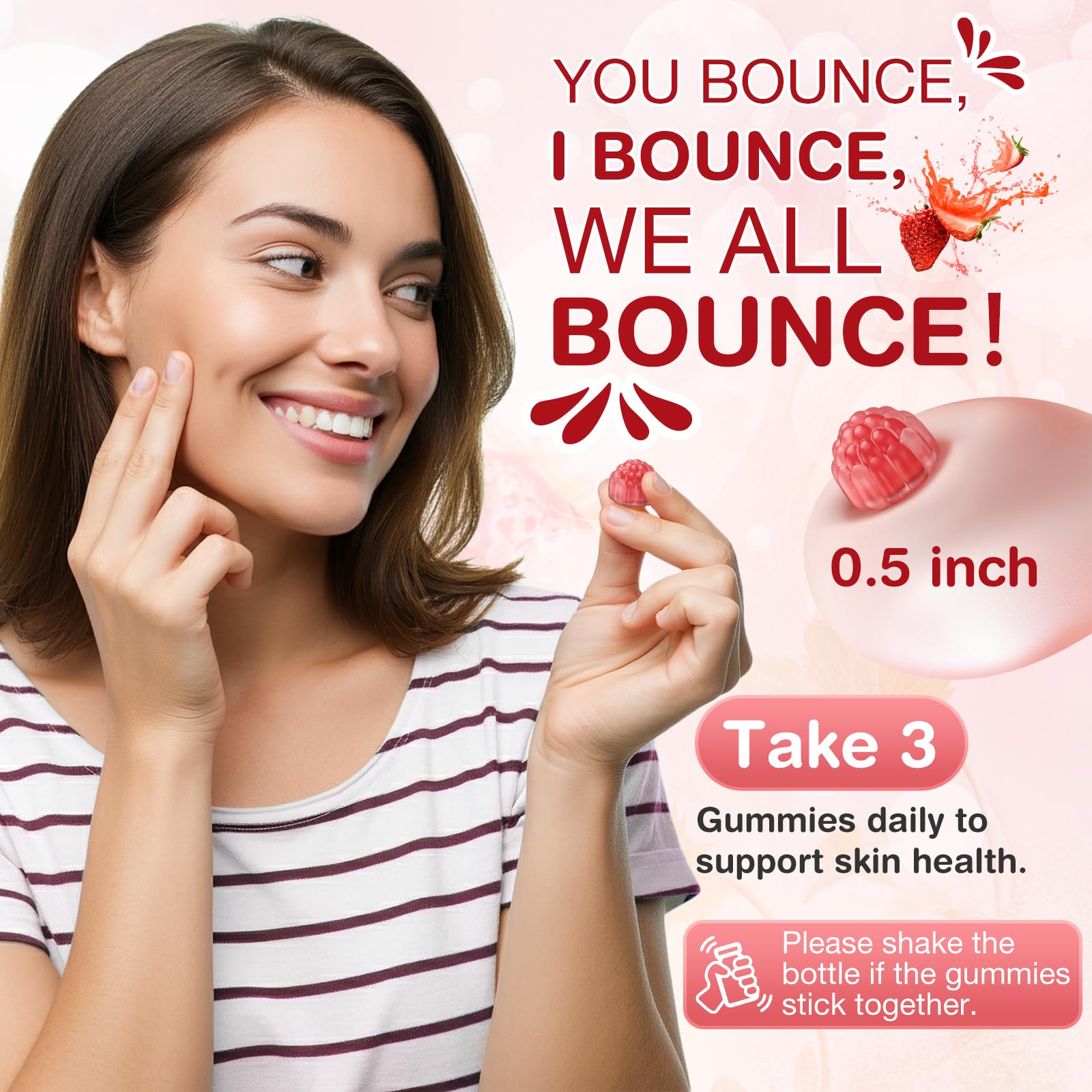 HealthSender Collagen Gummies in a bowl