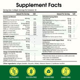 HealthSender Lutein and Zeaxanthin Supplement ingredients list