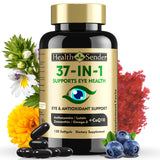 HealthSender Lutein and Zeaxanthin Supplement softgel front view