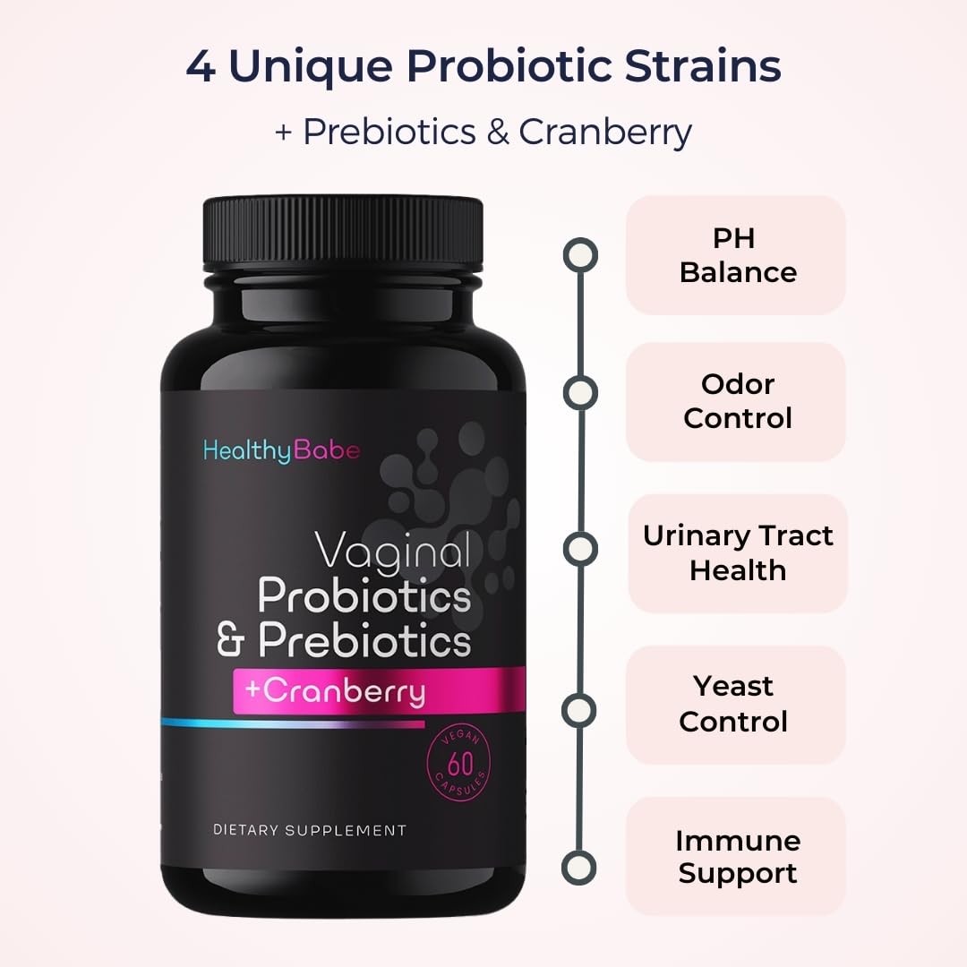 Healthy Babe probiotic capsules side view