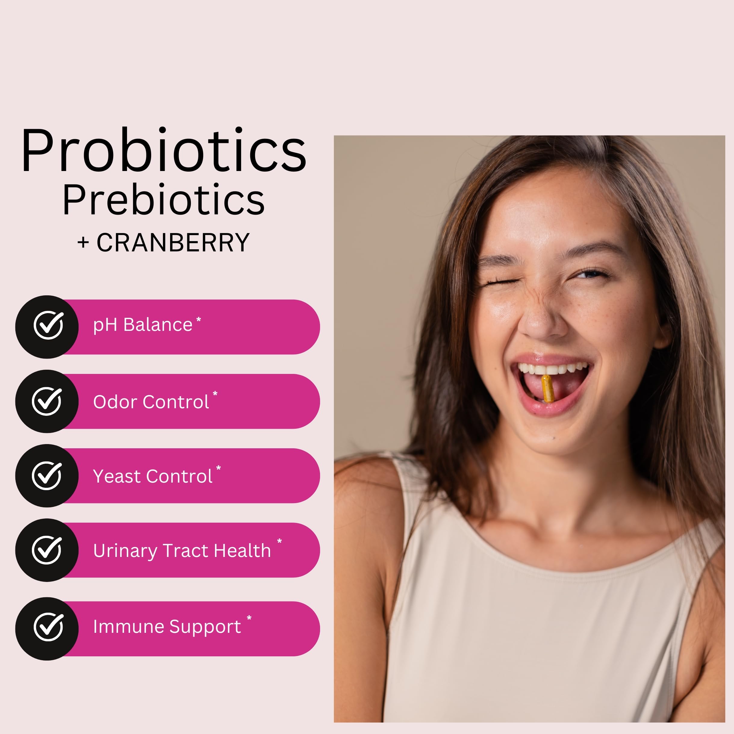 Healthy Babe probiotic capsules vegan formula label