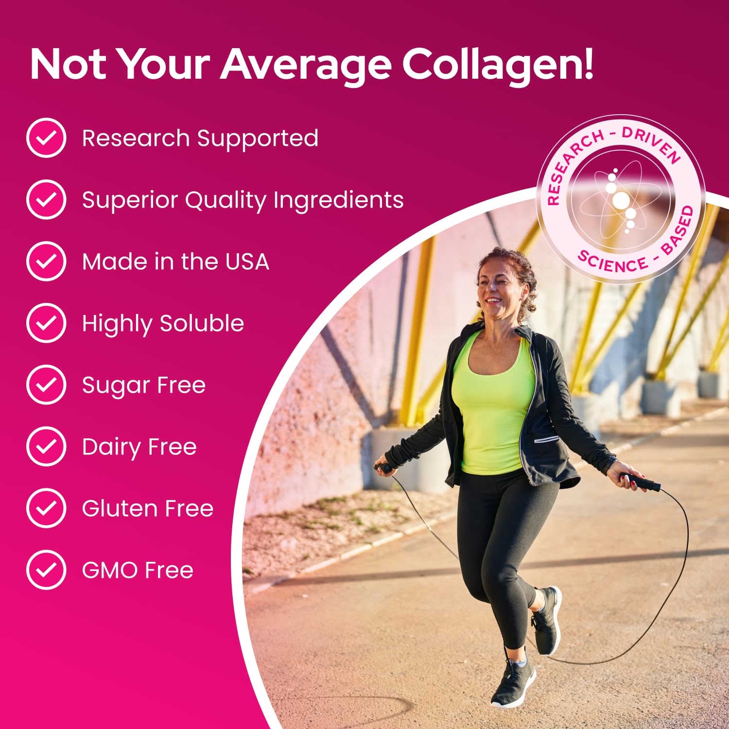 Healthy Bones Co. Collagen Powder scoop next to packaging