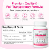 Healthy Bones Co. Daily D3+K1/K2 Supplement back view